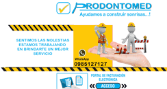 Desktop Screenshot of prodontomed.com